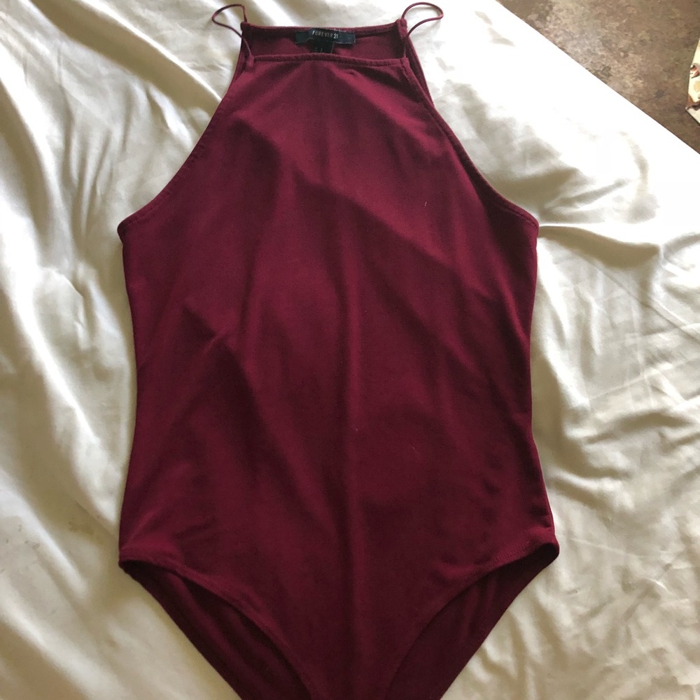 One piece maroon shirt